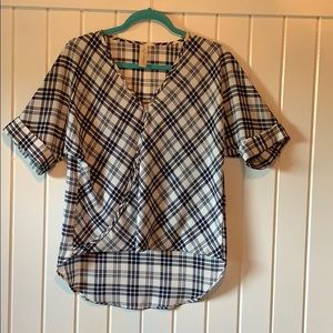 Plaid blouse